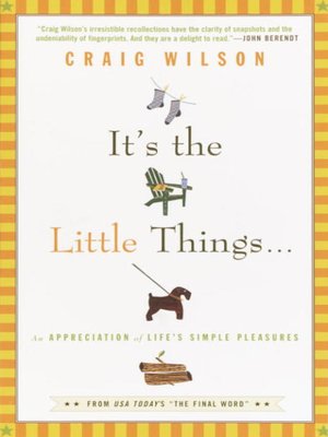 cover image of It's the Little Things . . .